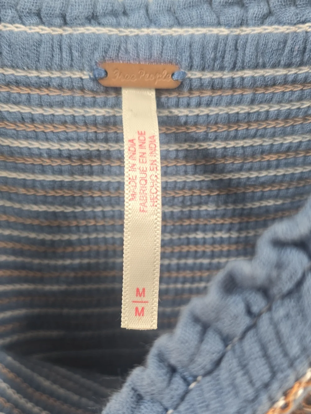 Free People blue smocked